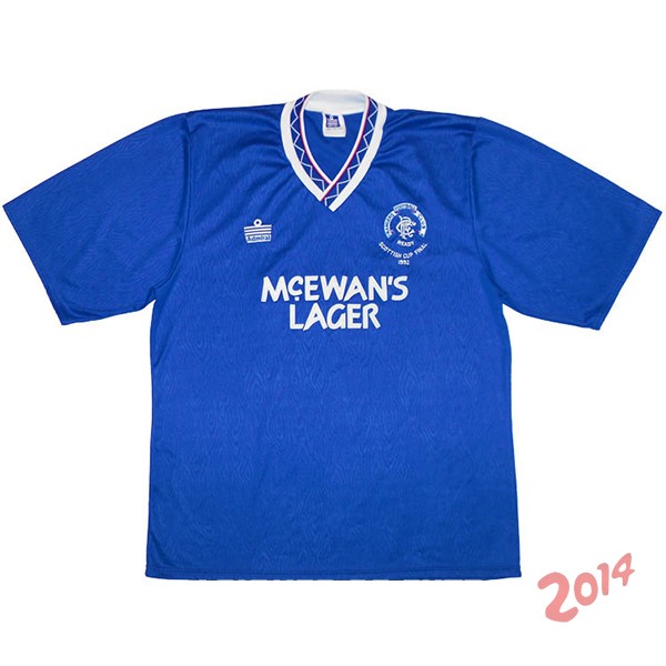 Retro Camiseta De Glasgow Rangers de la Seleccion Primera 1992