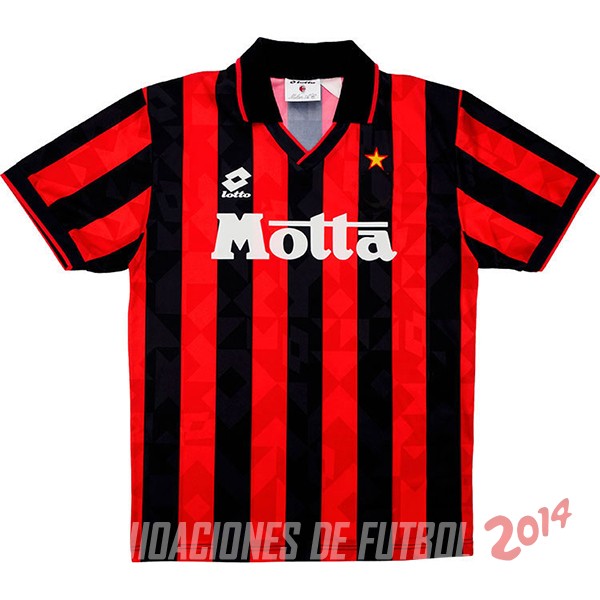 Retro Camiseta De AC Milan de la Seleccion Primera 1993-1994
