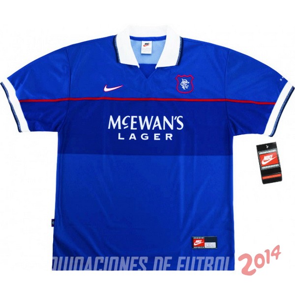 Retro Camiseta De Glasgow Rangers de la Seleccion Primera 1997-1999