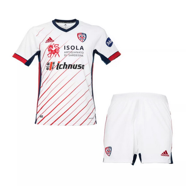 Camiseta Del Conjunto Completo Cagliari Calcio Ninos Segunda 2020/2021