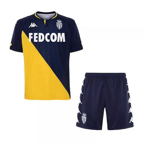 Camiseta Del Conjunto Completo AS Monaco Nino Segunda Equipacion 2020/2021