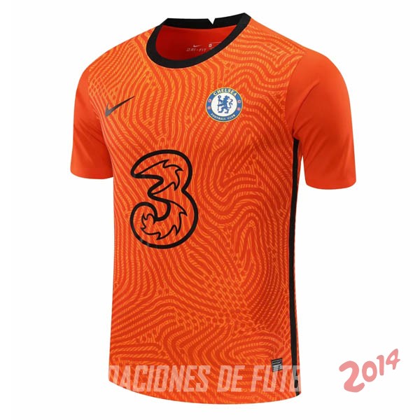 Camiseta De Portero Chelsea de la Seleccion 2020/2021 Naranja
