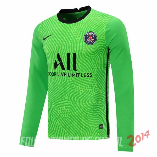 Camiseta Del Paris Saint Germain Manga Larga Portero 2020/2021 Verde