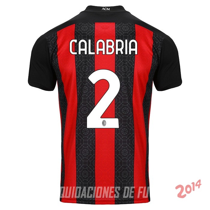 Calabria de Camiseta Del AC Milan Primera Equipacion 2020/2021
