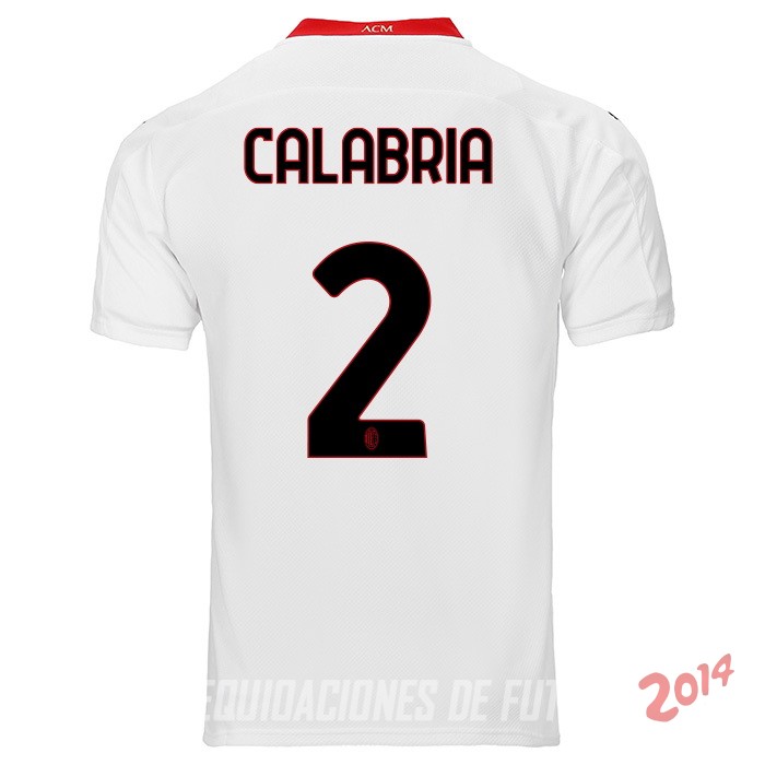 Calabria de Camiseta Del AC Milan Segunda Equipacion 2020/2021