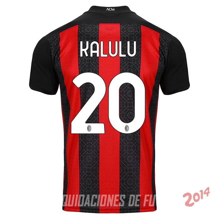 Kalulu de Camiseta Del AC Milan Primera Equipacion 2020/2021