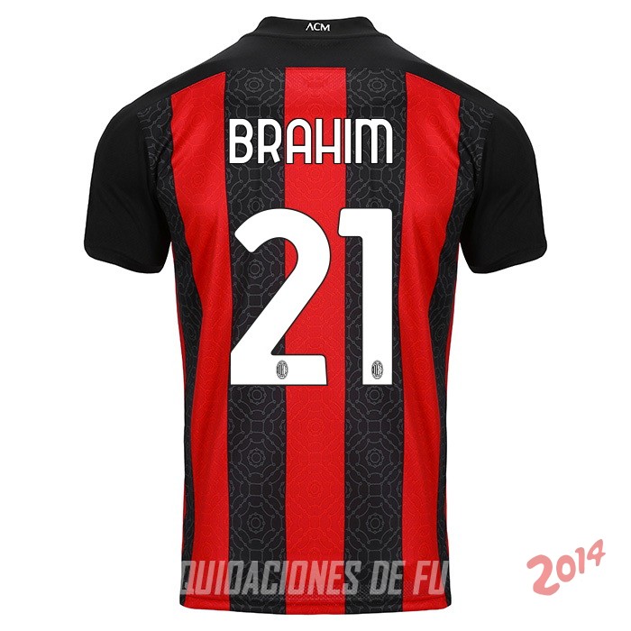 Brahim de Camiseta Del AC Milan Primera Equipacion 2020/2021