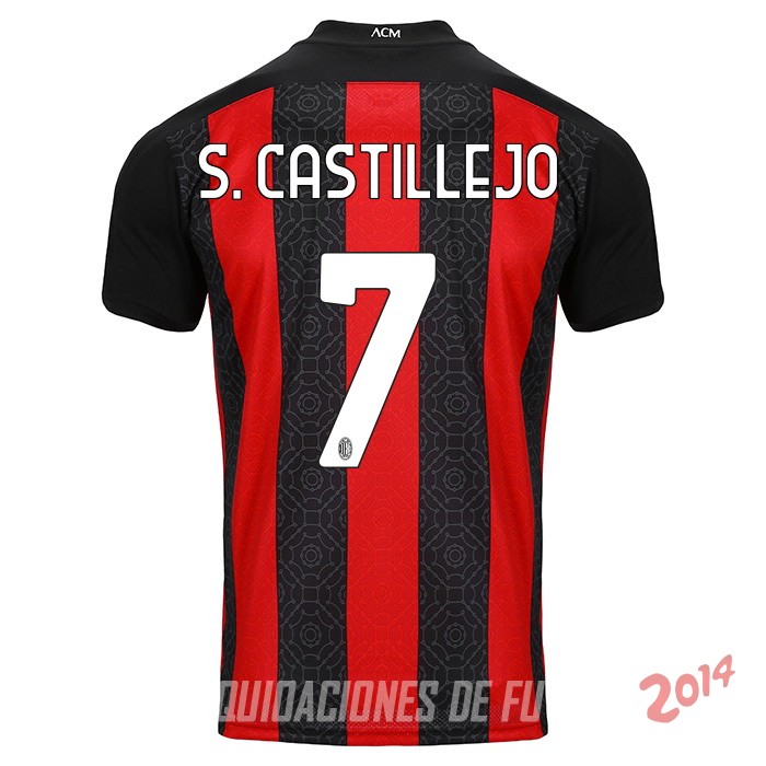 S.Castillejo de Camiseta Del AC Milan Primera Equipacion 2020/2021