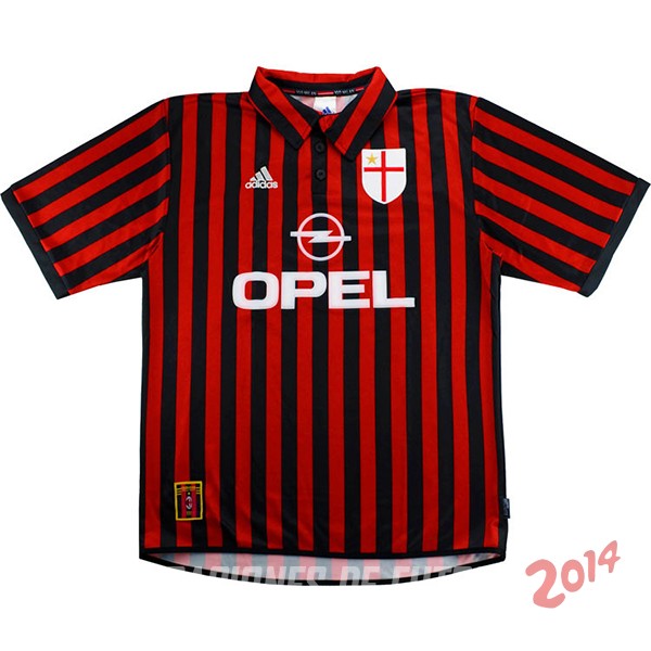 Retro Camiseta De AC Milan de la Seleccion Primera 1999-2000