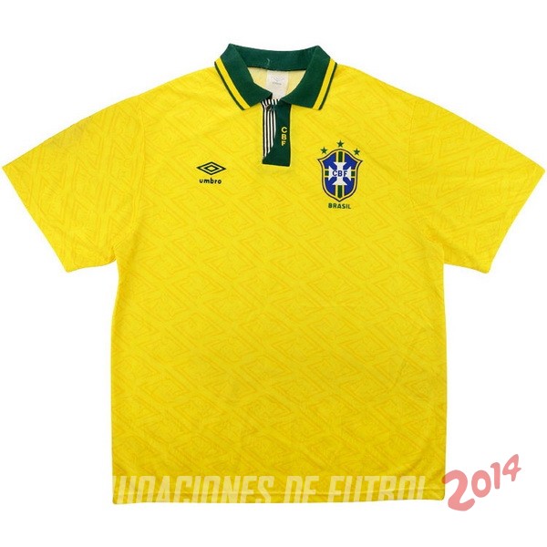 Retro Camiseta De Brasil de la Seleccion Primera 1991/1993