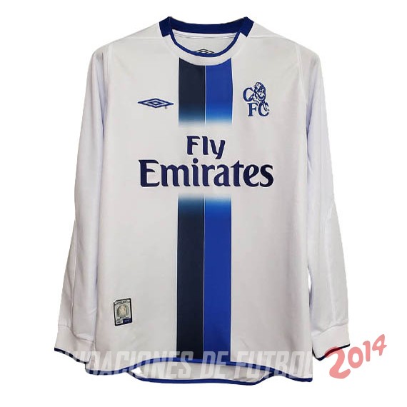 Retro Camiseta De Chelsea de la Seleccion Manga Larga Segunda 2003/2005