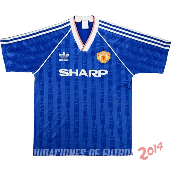 Retro Camiseta De Manchester United Manga Larga Tercera 1988/1990