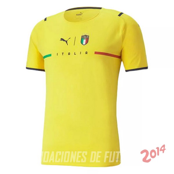 Camiseta De Italia de la Seleccion Portero 2021 Amarillo