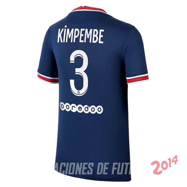 NO.3 Kimpembe de Camiseta Del Paris Saint Germain Primera Equipacion 2021/2022