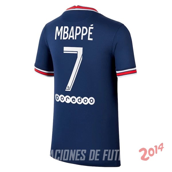 NO.7 Mbappé de Camiseta Del Paris Saint Germain Primera Equipacion 2021/2022