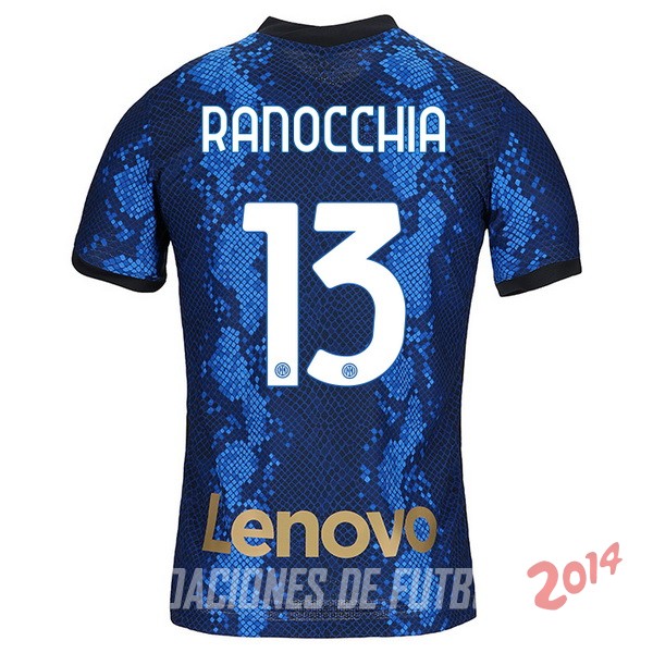 NO.13 Ranocchia De Camiseta Del Inter Milan Primera 2021/2022