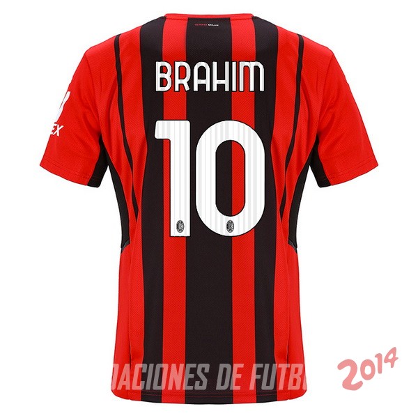 NO.10 Brahim De Camiseta Del AC Milan Primera 2021/2022