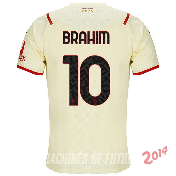 NO.10 Brahim De Camiseta Del AC Milan Segunda 2021/2022