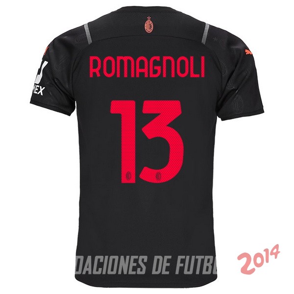 NO.13 Romagnoli De Camiseta Del AC Milan Tercera 2021/2022