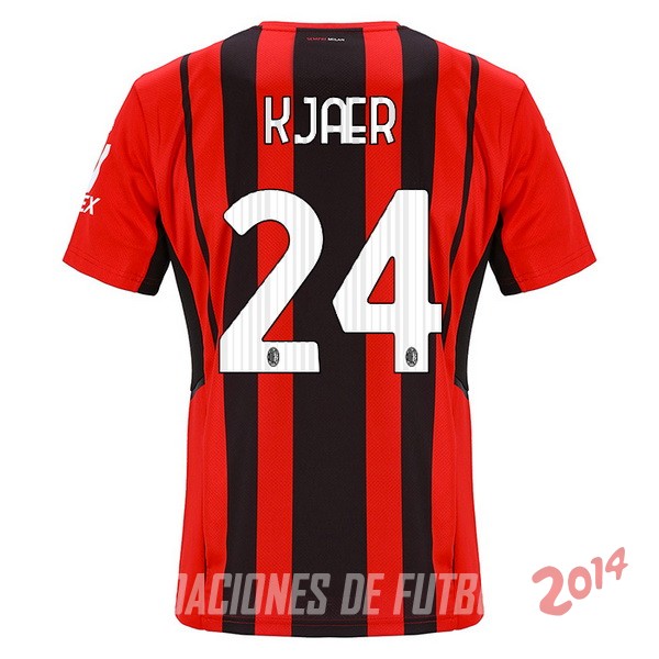 NO.24 Kjaer De Camiseta Del AC Milan Segunda 2021/2022
