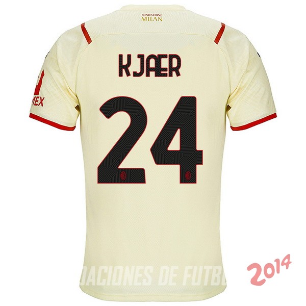 NO.24 Kjaer De Camiseta Del AC Milan Tercera 2021/2022