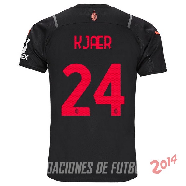 NO.24 Kjaer De Camiseta Del AC Milan Primera 2021/2022
