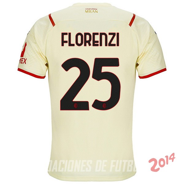 Florenzi De Camiseta Del AC Milan Tercera 2021/2022