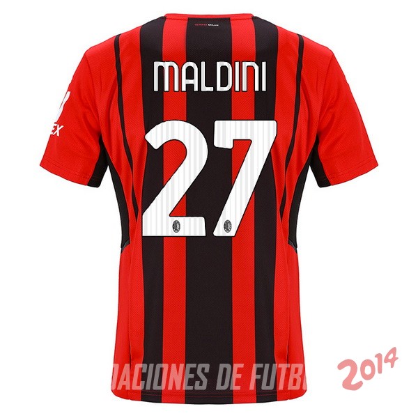 NO.27 Maldini De Camiseta Del AC Milan Primera 2021/2022