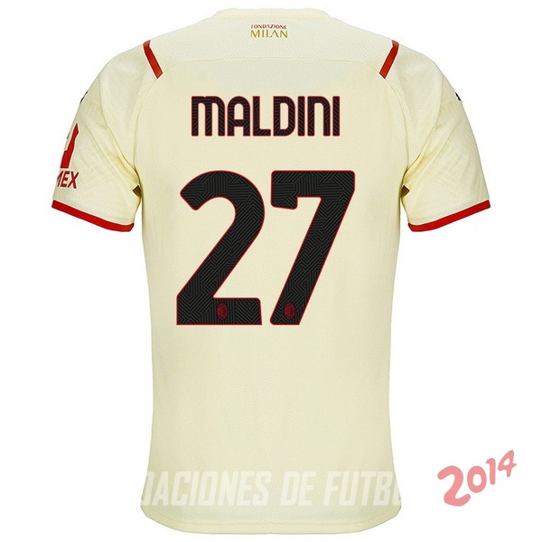 NO.27 Maldini De Camiseta Del AC Milan Segunda 2021/2022