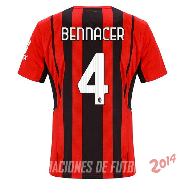 NO.4 Bennacer De Camiseta Del AC Milan Primera 2021/2022