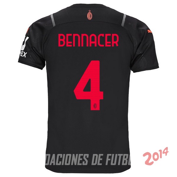 NO.4 Bennacer De Camiseta Del AC Milan Tercera 2021/2022