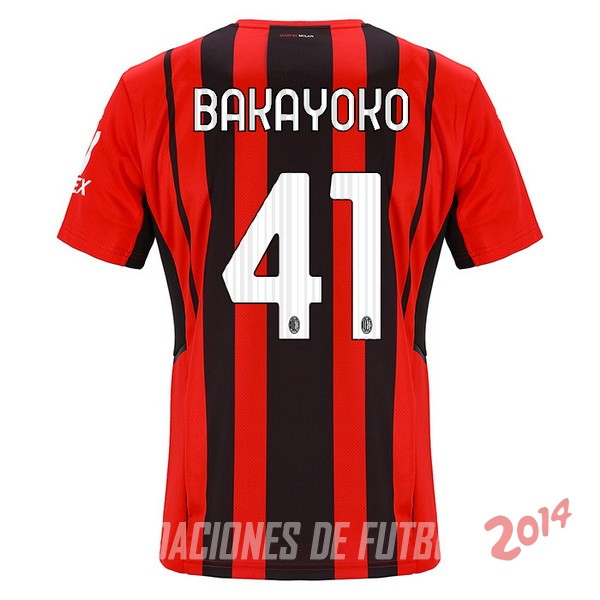 NO.41 Bakayoko De Camiseta Del AC Milan Primera 2021/2022
