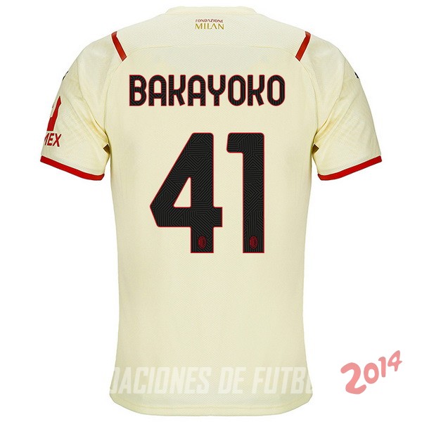 NO.41 Bakayoko De Camiseta Del AC Milan Segunda 2021/2022