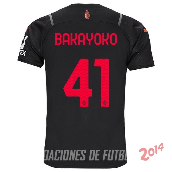 NO.41 Bakayoko De Camiseta Del AC Milan Tercera 2021/2022