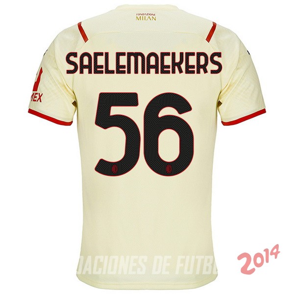 NO.56 Saelemaekers De Camiseta Del AC Milan Segunda 2021/2022