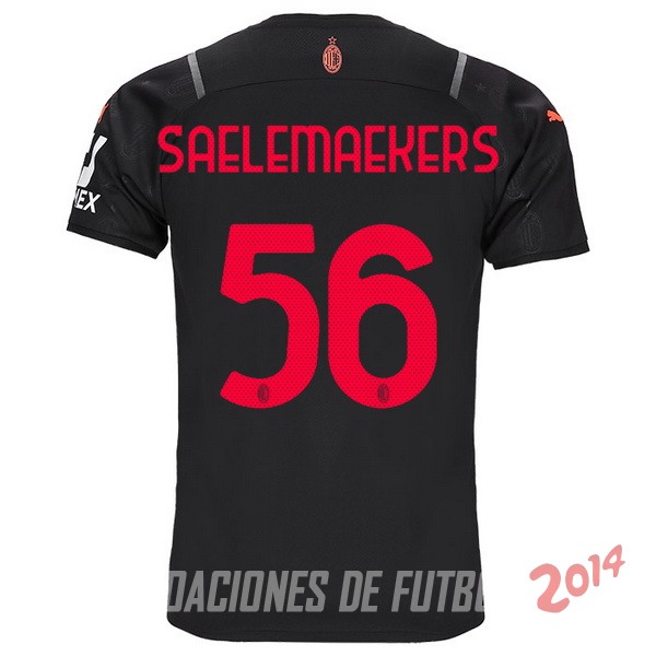 NO.56 Saelemaekers De Camiseta Del AC Milan Tercera 2021/2022