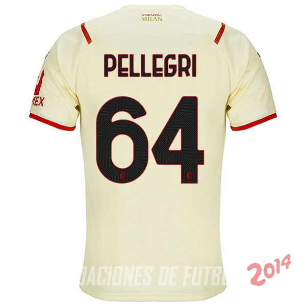NO.64 Pellegri De Camiseta Del AC Milan Segunda 2021/2022