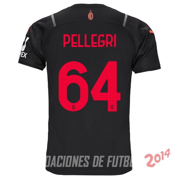 NO.64 Pellegri De Camiseta Del AC Milan Tercera 2021/2022