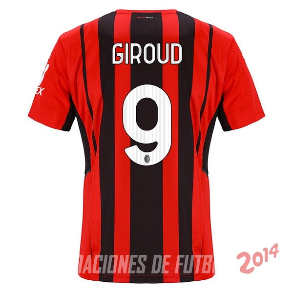 NO.9 Giroud De Camiseta Del AC Milan Primera 2021/2022