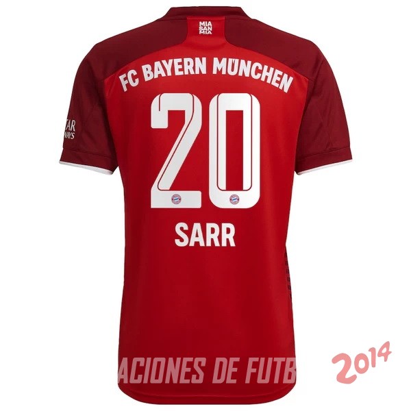 NO.20 Sarr De Camiseta Del Bayern Munich Primera 2021/2022