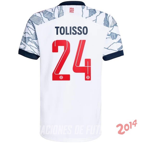 NO.24 Tolisso De Camiseta Del Bayern Munich Tercera 2021/2022