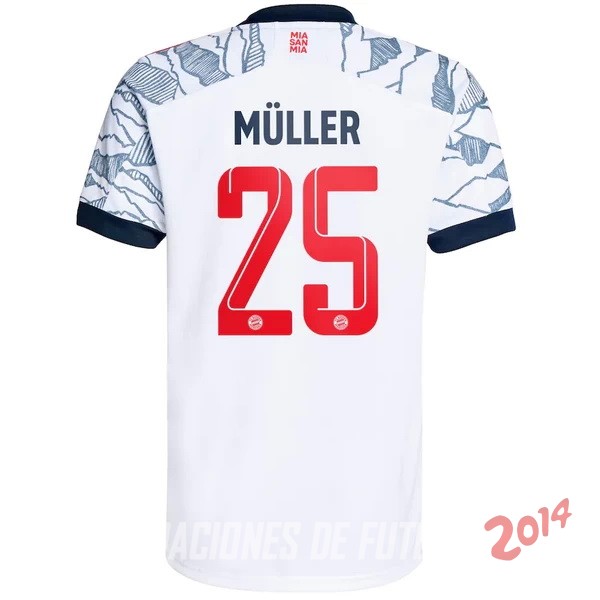 NO.25 Muller De Camiseta Del Bayern Munich Tercera 2021/2022