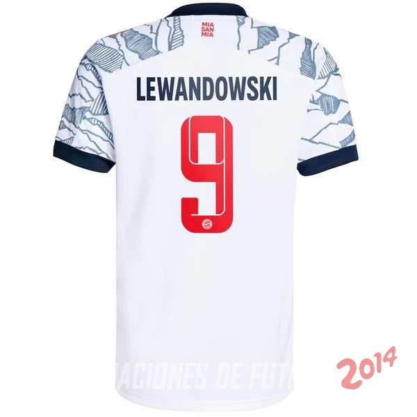 NO.9 Lewandowski De Camiseta Del Bayern Munich Tercera2021/2022