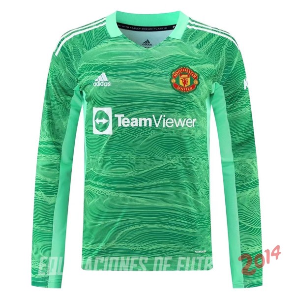 Camiseta Del Manchester United Manga Larga Portero 2021/2022 Verde