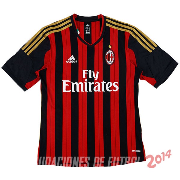 Retro Camiseta De AC Milan de la Seleccion Primera 2013/2014