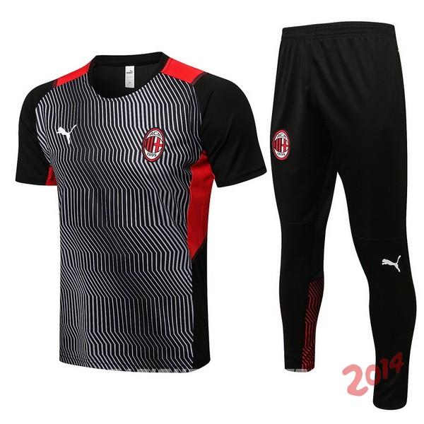 Entrenamiento AC Milan Conjunto Completo 2021/2022 Negro Rojo