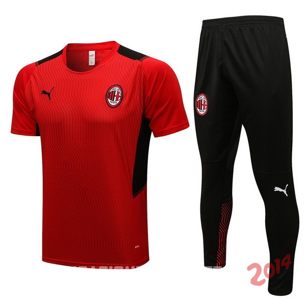 Entrenamiento AC Milan Conjunto Completo 2021/2022 Rojo Negro