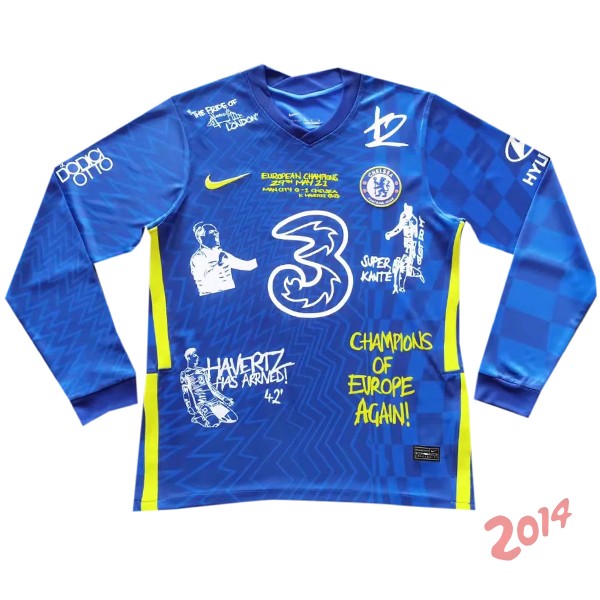 Camiseta Del Chelsea Manga Larga Especial 2021/2022 Azul
