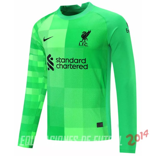 Camiseta Del Liverpool Manga Larga Primera Portero Equipacion 2021/2022