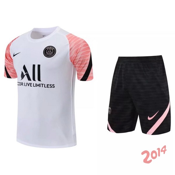 Entrenamiento Paris Saint Germain Conjunto Completo 2021/2022 Blanco Rosa Negro